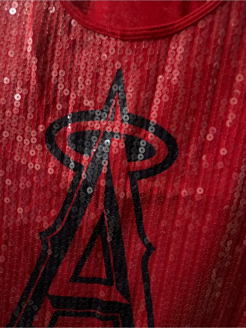 PINK Victoria's Secret Red angels mlb Anaheim Los Ángeles Racerback Tank Top - Picture 2 of 3